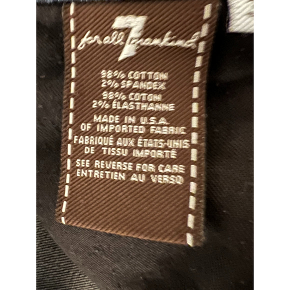 7 For All Mankind Jeans Mens Size 30" Blue Dark Wash Straight Leg Button Fly - Picture 11 of 13